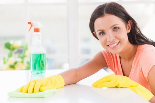 Deep cleaning kitchen in Clapham home