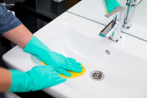 Detailed cleaning work in the middle of a Clapham home