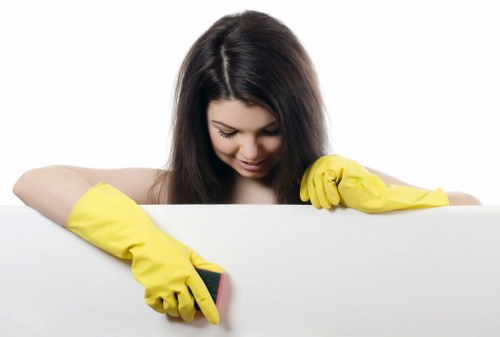 Specialist cleaning method being used on a building façade in Clapham